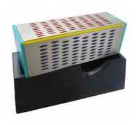 ANDRESLAD Bloc à Aiguiser Diamanté Extra-Dur 4 Faces Pierre à Aiguiser Super Dure pour Couverts Aiguiseur D’Ustensiles Cuisine Polyvalent Usage Professionnel et Domestique