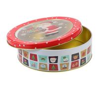 ANDRESLAD Boîte à Biscuits de Noël Métallique Boîte à Bonbons Cadeaux de Noël et Décoration Festive