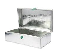 ANDRESLAD Boîte à Outils en Fer Serrure 28x16x9 Cm Boîte de Rangement Multifonctionnelle Portable Caisse Enregistreuse et Kit Simple pour Maison et Bricolage Couleur Couleur