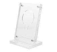 ANDRESLAD Boîte de Présentation pour Médiators Guitare en Acrylique Transparent 6,5×9,5 Cm avec Protection UV Anti-poussière et Anti-oxydation, Étui Compact pour Rangement et Exposition