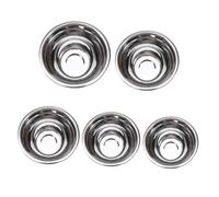 ANDRESLAD Bol Mélangeur Inox 20 Cm sans Couvercle Bol à Salade de Fruits Profond Récipient pour Battre les Œufs Ustensile Polyvalent Cuisine Maison et Restaurant Stable et Résistant