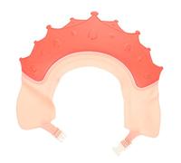 ANDRESLAD Bonnet De Pour Enfants Chapeau De Bain Pour Cheveux Pour Enfants Bonnet De Bain Ajustable Bouclier De Lavage Des Cheveux Pour Tout-petits Bonnet De Bain Souple Rouge Type