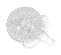 ANDRESLAD Boule Cristal Décorative pour Fontaine Intérieur Sphère Délicate Verre Fissuré avec Support Ornement Élégant pour Maison et Bureau