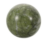 ANDRESLAD Boule de Cristal Feng Shui Jade Naturel Sphère Polie Verte pour Décoration Salon et Bureau Pierre Prospérité