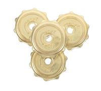 ANDRESLAD Boutons De Commande Du Poêle à Gaz Métalliques Semi-circulaires, Lot De 4, Remplacement, Contrôle Précis Du Brûleur, Adaptés Aux Cuisines Professionnelles Et Restaurants