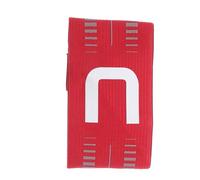 ANDRESLAD Brassard de Capitaine de Football Élastique et Ajustable Taille pour Adultes et Juniors Lettre C Rouge Haute Visibilité Brassard Confortable et Léger pour Matchs et