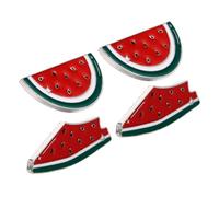 ANDRESLAD Broches Pastèque En Émail Palestinien, Pin’s Rigolos 4 Pièces, Accessoires Mode Femme, Badges Colorés Pour Vêtements Et Paquet, Style Fruit D’été, Taille Compacte