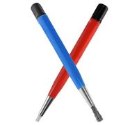 ANDRESLAD Brosse à Gratter Électronique 2 Pièces Bleu et Rouge pour Nettoyage Précis de Montres et Bijoux, Stylo de Ponçage Anti-rayures, Kit Professionnel pour Pièces Délicates