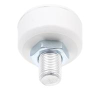 ANDRESLAD Butée de Frein Réglable pour Patins à roulettes Caoutchouc Haute Élasticité Résistance à l'usure Accessoire de Freinage pour Roller Patin Roulette 1 Pièce Blanche Cylindrique