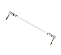 ANDRESLAD Câble Patch pour Guitare Électrique 635 MM en PVC et Métal Câble Audio 15 CM Double Connecteur Coudé Anti-Bruit pour Équipement Musical et Studio