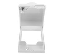 ANDRESLAD Cache-Prise Étanche pour Interrupteur Type 86 Boîtier de Protection en Plastique Blanc Surélevé avec Verrouillage Sécurisé pour Salle de Bain et Extérieur Protection