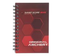ANDRESLAD Carnet de Score de Tir à l'arc à Spirale Rouge et Noir, Feuilles de Notation pour Compétitions et Entraînements, Format Manuel Portable, Couverture Plastique Résistante, Traqueur