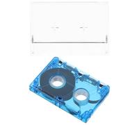 ANDRESLAD Cassette Audio Vierge Bleue Transparente 40-60, Compatible Mini Magnétophone Portable, Bande d'Enregistrement Musicale Rétros, pour Interviews, Messages Vocaux et Enregistrement