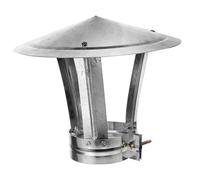 ANDRESLAD Chapeau de Cheminée Robuste Capot Pare Pluie Extérieur Étanche Protection Vent pour Conduit de Fumée et Ventilation Toiture