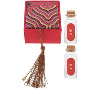 ANDRESLAD Coffret de Conservation DIY pour Bébé 1 Boîte à Souvenirs Rouge pour Cheveux Fœtaux et Cordon Ombilical Flacon de Recueil et Porte-Dents Organiseur Pratique pour Souvenirs de