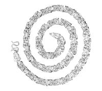 ANDRESLAD Collier Dragon Tête Argenté Homme Hip Hop Chaîne Massive Bijoux de Couleur Argent pour Cadeau Masculin