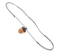 ANDRESLAD Collier Pendentif Gland En Bois D’ébène Naturel, Boîte Pilulier De Voyage Ajustable, Accessoire Féminin Pour Bijoux D’automne Et Décorations Diy, Style Long 50 Cm