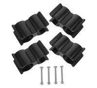 ANDRESLAD Colliers de Serrage Double pour Tuyaux 7/8 en Nylon Noir Lot de 4 Pièces avec Vis Fixation Marine Résistante aux UV pour Bateaux Kayaks et Camping-Cars Matériel de Yacht