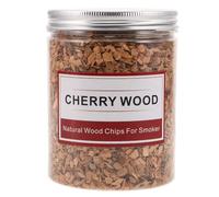 ANDRESLAD Copeaux de Bois de Cerisier pour Fumoir 125 G Granulés de Bois pour Barbecue et Grillades Arôme Naturel pour Viande Fumée Accessoires Barbecue Camping Polyvalents