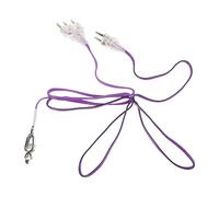 ANDRESLAD Cordon de Corps D'escrime Violet Gainé pour Fleuret, Câble Électrique à 3 Broches Compatible Systèmes de Clôture, Fil Conducteur Flexible pour Entraînement et Compétition,