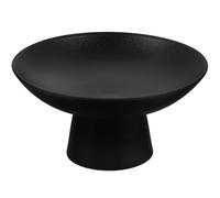 ANDRESLAD Coupe à Fruits en Céramique sur Pied Noir Bol sur Pied Multifonction pour Fruits et Desserts 1 Pièce pour Table à Manger et Buffet Récipient Décoratif Cuisine et Réception