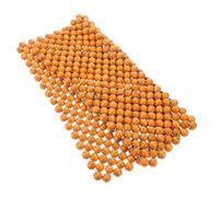 ANDRESLAD Coussin de Siège Auto Perles de Bois Beige Ventilation Naturelle et Confort Respirant pour Voiture et Bureau Housse de Siège Élégante