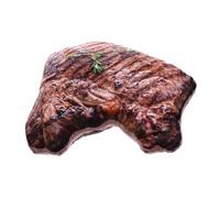 ANDRESLAD Coussin Peluche Forme De Steak Jouet Amusant Et Réaliste pour Décoration De Canapé Oreiller De Lit Et Détente Maison