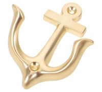 ANDRESLAD Crochet Mural Vintage D’Ancre en Alliage Cuivre Brossé Crochet Robuste pour Manteaux et Serviettes Patère Décorative Multifonction pour Salle de Bain et Entrée Style Rétro