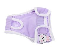 ANDRESLAD Culottes Menstruelles Lavables pour Chiennes Petite Taille L en Tissu Respirant Violet Couches Absorbantes Réutilisables Anti-Harcèlement pour Chaleurs sous-Vêtements