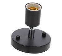 ANDRESLAD Douille à Vis E27 Rotative 180 Degrés En Fer Noir, Support De Lampe Filetée, Adaptateur De Lampe Pour Restaurants, Bureaux Et Cafés, Accessoire D'éclairage Pratique