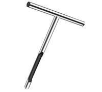 ANDRESLAD Échantillonneur de Sol Acier Inoxydable 304, Poignée en T, 52 X 25 Cm, Outil de Prélèvement de Sol pour Jardinage, Entretien Pelouse et Analyse Agricole