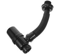 ANDRESLAD Égouttoir Évier Flexible Anti-Bouchon PVC Noir Couvercle, Drain D’évacuation Mural pour Lavabo Cuisine, Kit de Vidange Solide pour Salle de Bain, Installation Rapide, Lot Unique