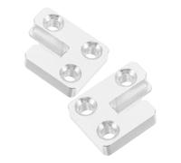 ANDRESLAD Ensemble 1 Paire Crochets Maintien Couvercle Piano Droit en Acier, Mécanisme Fermeture Amortie Silencieuse, Accessoires Quincaillerie Laiton Résistante pour Entretien et