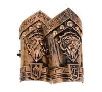 ANDRESLAD Ensemble Costume Cosplay Bouclier Dragon Corne Armure Poignet Plastique Robuste Ceinture Costume Steampunk pour Soirées à Thème Halloween et Jeux de Rôle Médiévaux