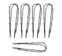 ANDRESLAD Ensemble de 10 Supports pour Plantes Grimpantes en Plastique Hauteur Moyenne 43 CM Couleur Verte Treillis D’Arcade pour Jardinières pour Rosiers Clématites et Légumes