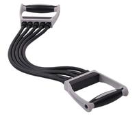 ANDRESLAD Extenseur de Poitrine à Ressort Réglable 30-150 LB Corde Élastique pour Bras et Dos Appareil Fitness Intérieur Poignées Ergonomiques Entraînement Musculaire Pectoraux et