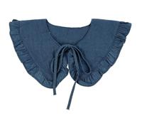 ANDRESLAD Faux de Chemise pour Femme Détachable Accessoire de Décoration Multi-Usages Denim Confortable et Respirant Ronde 1 Pièce Mode