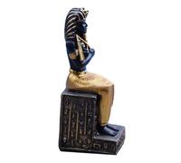 ANDRESLAD Figurine Égyptienne de Collection en Résine Modèle Pharaon Compact Décoration Égyptienne pour Bureau et Maison Artisanat Créatif pour Table de Sable Présent pour Passionnés