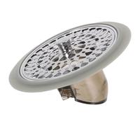 ANDRESLAD Filtre de Siphon de Sol en Acier Inoxydable Anti-Odeurs avec Grille Fine Anti-Cheveux et Joint d'Étanchéité pour Salle de Bain la Cuisine Couvercle Gris Facile à Nettoyer