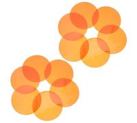 ANDRESLAD Filtres Adhésifs pour Lumière D’Ambiance 20 Pièces Autocollants Gélatine Jaune Chaud 74 CM Film Ambré Amovible pour Spots Plafond et Appliques Diffuseur Couleur pour Éclairage