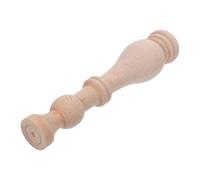 ANDRESLAD Finial Bois Massif Embout de Poteau Décoratif Non Fini Embouts de Poteaux de Lit pour Intérieur et Clôture Extérieure Accessoire DIY Bois Européen Classique