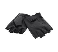 ANDRESLAD Gants Demi Doigts Cuir pour Garçon Fille Confortables et Durables Adaptés Aux Activités Extérieures Équitation Unique pour Ans Protection Pratique et Respirante