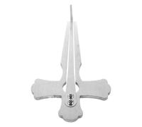 ANDRESLAD Guimbarde Russe Portable en Acier Inoxydable Argenté, Harpe de Musique Traditionnelle Russe Compacte pour Musique Folklorique et Jazz, Instrument Lamellophone au Son Clair,