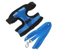 ANDRESLAD Harnais Maille Respirant Ajustable pour Poulet Bleu S, Sangle Poitrine Confortable, Tenue Tirage Corde pour Promenade et Fête Animaux de Basse-Cour Couleur Aléatoire