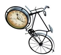 ANDRESLAD Horloge de Table Silencieuse en Métal Forme Vélo Rétro Réveil Vintage Décoratif pour Bureau et Chambre Horloge Classique sans Pile Décoration Originale pour Couleur Aléatoire