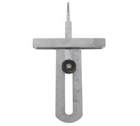 ANDRESLAD Jauge de Profondeur de Sculpture de Pneu 0-50 Mm en Acier Inoxydable, Pied à Coulisse Précis pour Voiture, Moto et Camion, Outil D'inspection des Pneus Portable, Règle Métrique