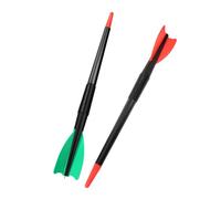 ANDRESLAD Javelot D'entraînement en Plastique Souple 250 G 2 Pièces Rouge et Vert pour Garçon et Filles, Jeu de Lancer de Javelot pour Débutants, Accessoire D'athlétisme Extérieur