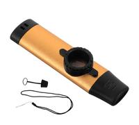ANDRESLAD Kazoo en Métal Doré Portable pour Débutants et Musiciens - Instrument à Vent Compact Léger et Fiable - pour Fête Scène et Accompagnement Guitare ou Ukulélé - Présent Musical