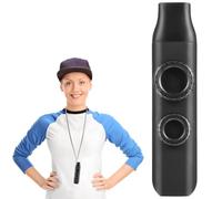 ANDRESLAD Kazoo Musical Double Trous Professionnel avec Membranes Rondes Remplaçables et Cordon Instrument Portable pour Accompagnement Musical Cadeau pour Amateurs