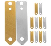 ANDRESLAD Kit de 12 Électrodes en Cuivre et Zinc pour Expériences Scientifiques, Batteries Fruits, Bandes en Zinc et Cuivre pour Électrochimie, Usage Pédagogique et Laboratoires